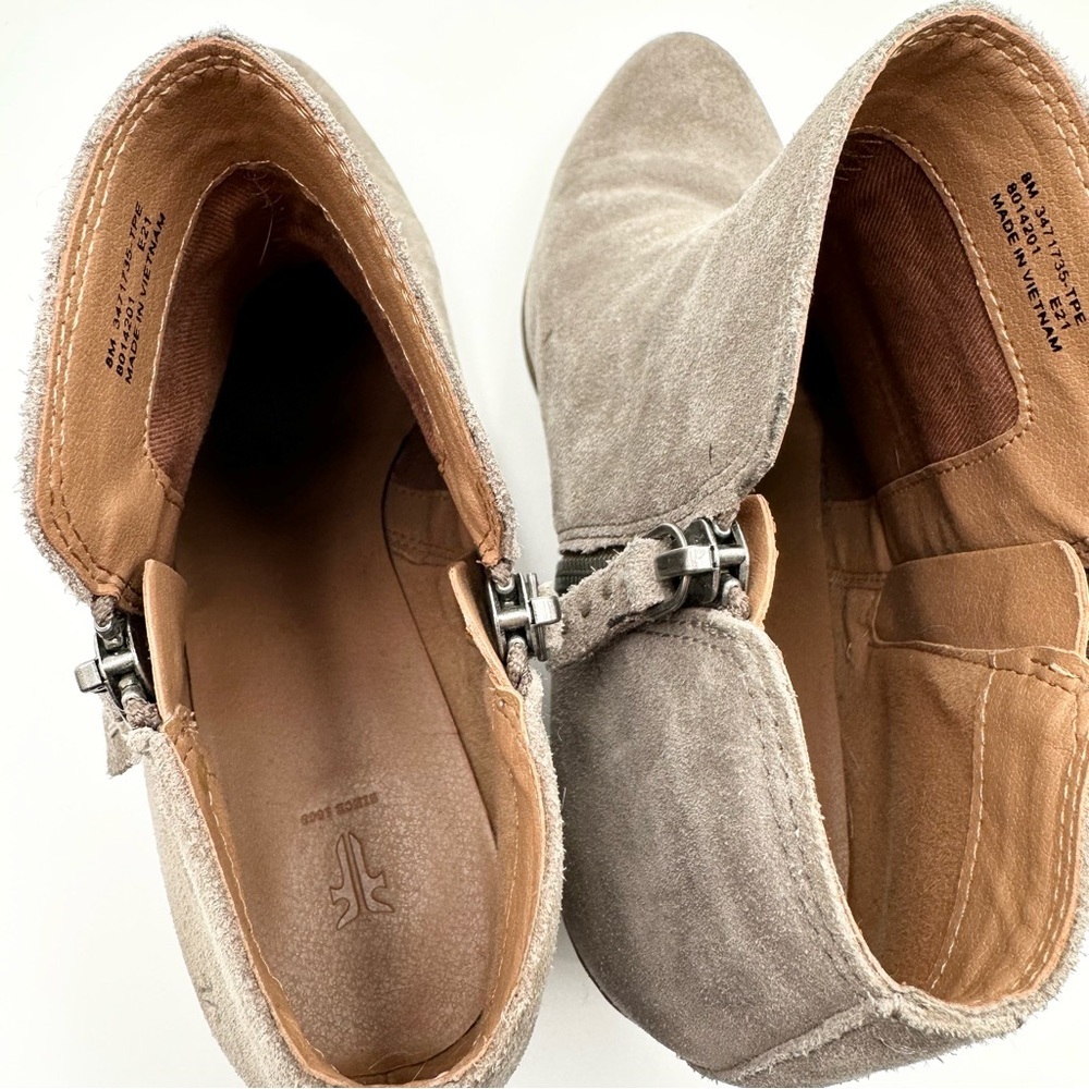 Frye Judith Zip Suede Ankle Booties - Picture 5 of 10